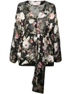 ALICE AND OLIVIA Rosario floral kimono top