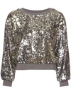 ALICE AND OLIVIA SMITH CROPPED SWEATER