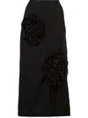 SIMONE ROCHA Ruched flower skirt,3380 0248