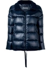 HERNO HERNO CROPPED PUFFER JACKET - BLUE