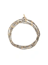 M. COHEN BEADED WRAP BRACELET,NB-103765-SLV-GLD