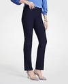Ann Taylor The Petite Straight Pant - Curvy Fit In Atlantic Navy