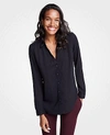 Ann Taylor Petite Essential Shirt In Black