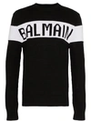 BALMAIN Logo Intarsia Jumper