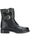 ALBANO BUCKLE DETAIL ANKLE BOOTS