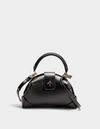 MANU ATELIER MANU ATELIER | Demi Top Handle Bag in Black Vegetable Tanned Calfskin