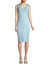 ST JOHN Santana Knit Sheath Dress,0400098420186