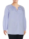 VINCE CAMUTO PLUS PUFFED SLEEVE TOP,0400098859968