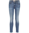 7 FOR ALL MANKIND ANKLE CROPPED MID-RISE SKINNY JEANS,P00338128