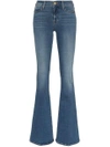Frame Le High Flare High-rise Jeans In Blue