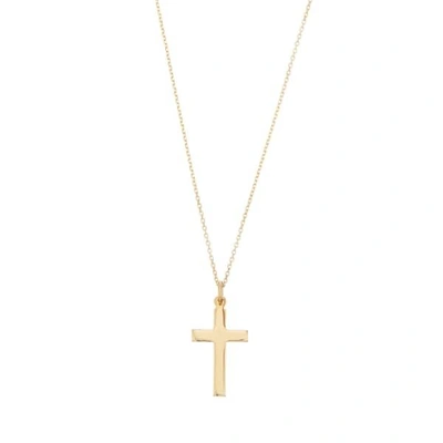 Lily & Roo Solid Gold Cross Pendant Necklace