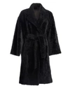 THEORY Shearling Robe Coat
