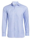 Z ZEGNA Soft Touch Stripe Cotton Button-Down Shirt