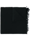 RICK OWENS FRINGED SCARF