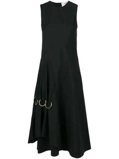 PORTS 1961 RING DETAIL FLARED DRESS 