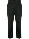 DOLCE & GABBANA CROPPED HIGH WAISTED TROUSERS