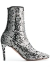 AQUAZZURA sequin embellished ankle boots