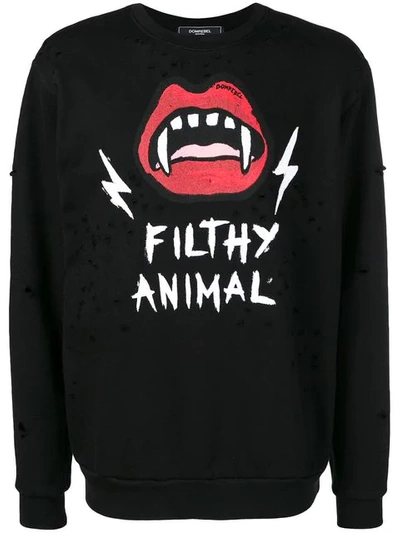 Domrebel Filthy Animal Sweatshirt In Black