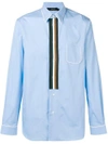 N°21 Nº21 CONTOUR STRIPED CLASSIC SHIRT - BLUE