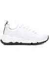 Pierre Hardy White Leather Street Life Sneakers In White
