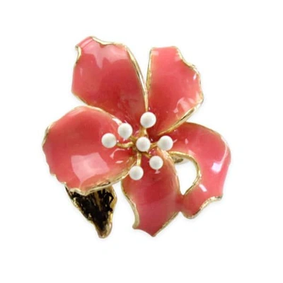 Bellus Domina Enamel Orchid Ring