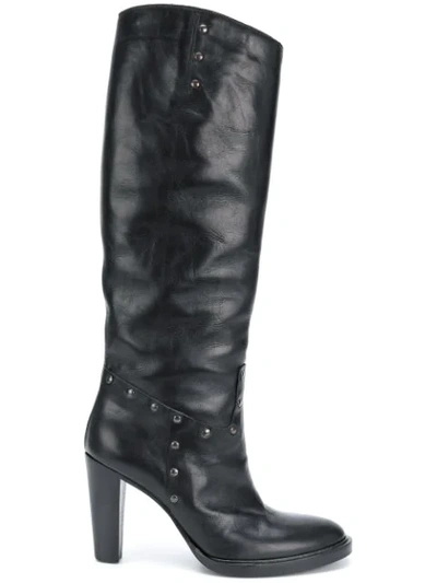 A.f.vandevorst Knee-high Heeled Boots In Black