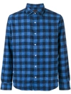 ALTEA ALTEA CHECKED SHIRT - BLUE