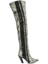 A.F.VANDEVORST contrast thigh-high boots