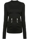 ALYX 1017 ALYX 9SM BELTED LONG SLEEVE TOP - BLACK