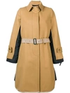 SACAI hybrid belted coat