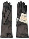 DOLCE & GABBANA logo patch long gloves