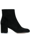 GIANVITO ROSSI BLOCK HEEL BOOTS