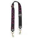 MARC JACOBS ABSTRACT DIAMOND WEBBING SHOULDER STRAP,M0014329
