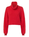 3.1 PHILLIP LIM / フィリップ リム Oversized Red Mohair Turtleneck,F181-7081ORM-RED