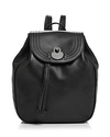 Longchamp Cavalcade Leather Backpack - Black In Black/gunmetal