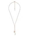 MICHAEL KORS MERCER LINK STERLING SILVER LARIAT NECKLACE IN 14K GOLD-PLATED STERLING SILVER, 14K ROSE GOLD-PLATED,MKC1023AN