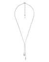 MICHAEL KORS MERCER LINK STERLING SILVER LARIAT NECKLACE IN 14K GOLD-PLATED STERLING SILVER, 14K ROSE GOLD-PLATED,MKC1023AN