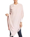 Echo Milk Fringe Knit Topper In Jaipur Pink