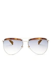 MARC JACOBS WOMEN'S BROW BAR AVIATOR SUNGLASSES, 61MM,MARC268S