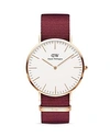 DANIEL WELLINGTON CLASSIC ROSELYN NATO WATCH, 40MM,DW00100267