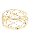 CAROLEE CAGED OPEN HINGED CUFF BRACELET,CLB00349G130