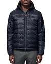 Canada Goose Lodge Packable Shell Hooded Down Jacket In Navy