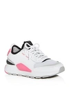 Puma Women's Evolution Rs-0 Sound Casual Shoes, White In  White- White-pink