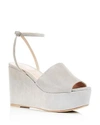 CHARLES DAVID PATRICIA PLATFORM WEDGE ANKLE STRAP SANDALS,CDB-PATRICIA