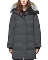 Canada Goose Shelburne Hooded Parka Coat In Medium Gray