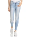 FRAME LE SKINNY DE JEANNE FADED SKINNY JEANS IN MILLS,LSJ250