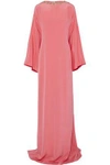 OSCAR DE LA RENTA Embellished silk-satin gown,US 14693524283879228