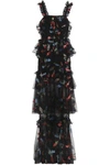 ALICE MCCALL TIERED EMBROIDERED TULLE GOWN,3074457345618887830