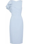 ANTONIO BERARDI WOMAN RUFFLED CADY DRESS SKY BLUE,US 4230358016567620