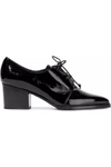 STUART WEITZMAN CRINKLED PATENT-LEATHER BROGUES,3074457345618528326